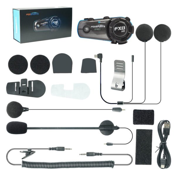 FX8 Air Motorcycle Bluetooth Intercom Fodsports