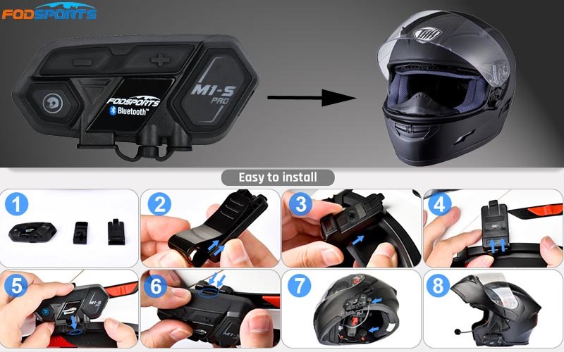 How To Install Intercom In Motorcycle Helmet Easy