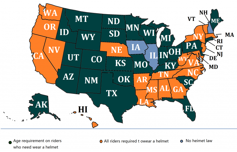 Understanding U.S. Motorcycle Helmet Laws By State (All You Want To Know Is Here).