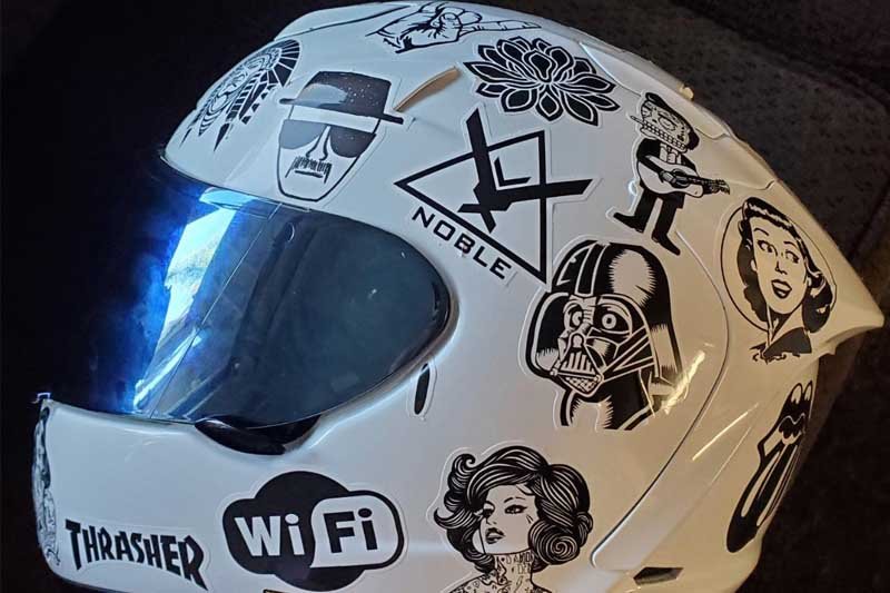 How To Put Stickers On A Motorcycle Helmet | Reviewmotors.co