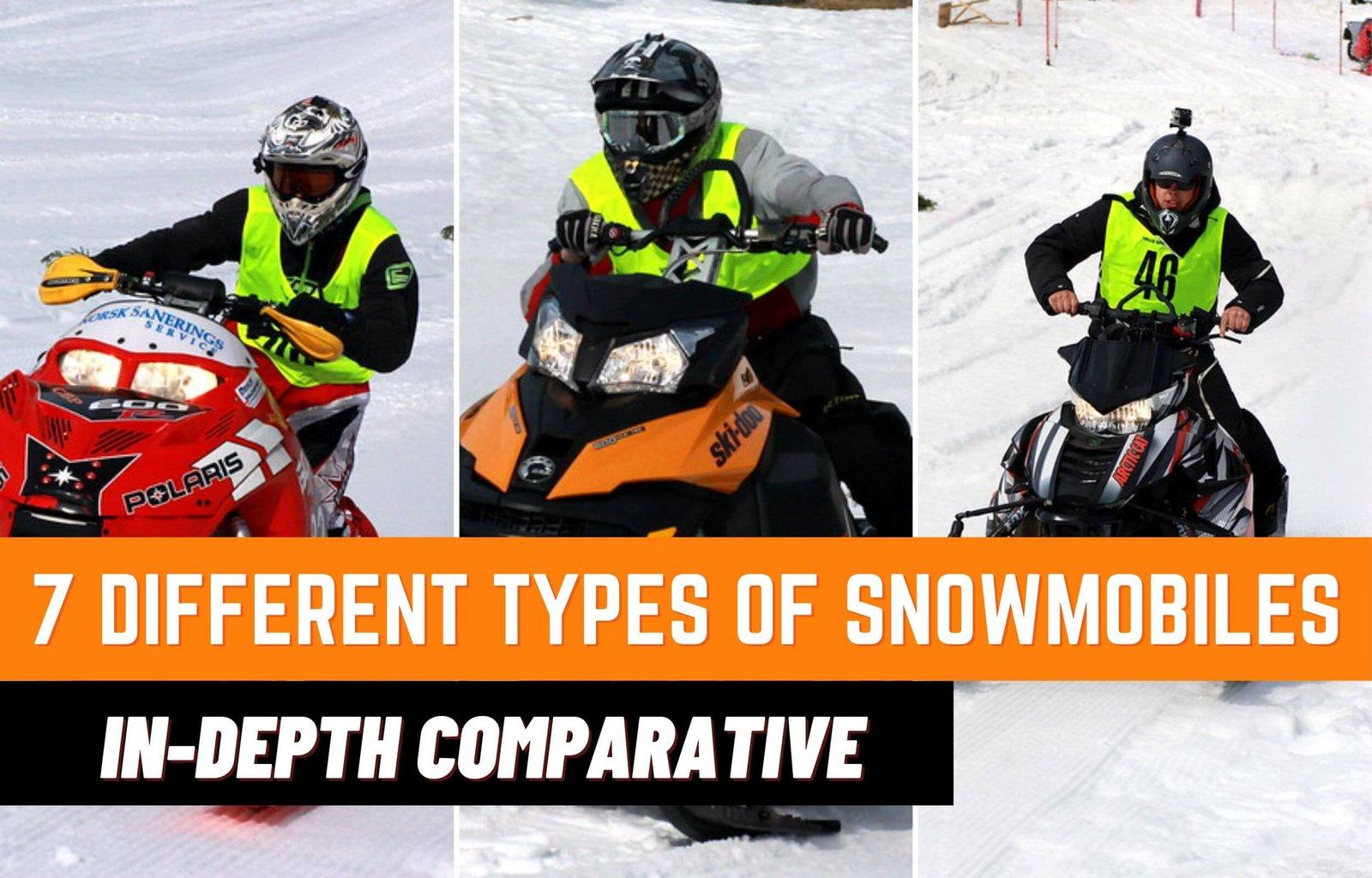 7 tipos diferentes de motos de nieve