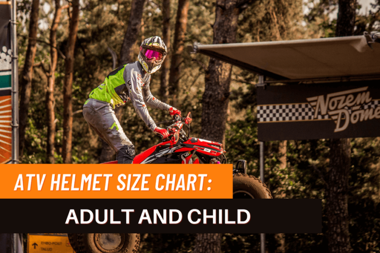 ATV Helmet Size Chart Adult And Child Right Size ATV Helmet