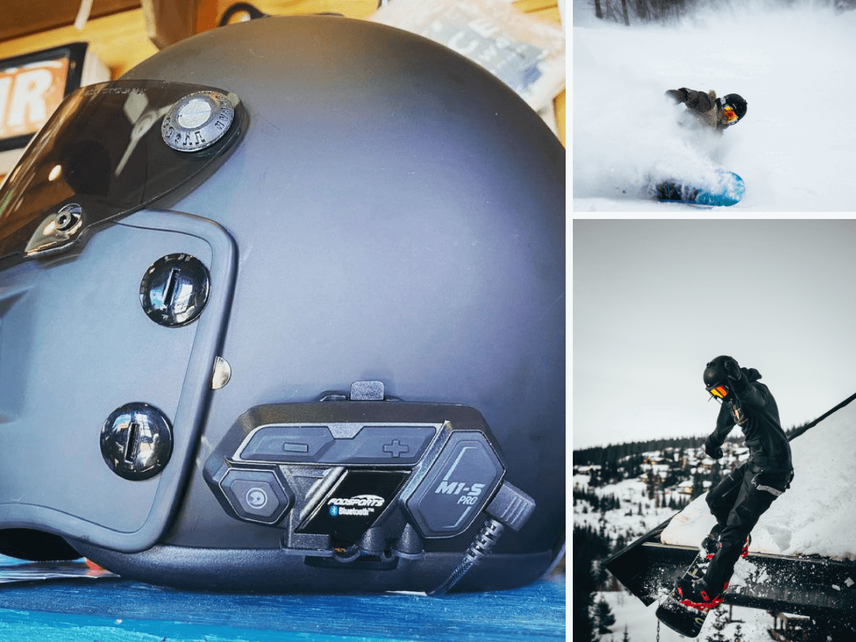 Fodsports M1-S PRO installing on the snowboard helmet