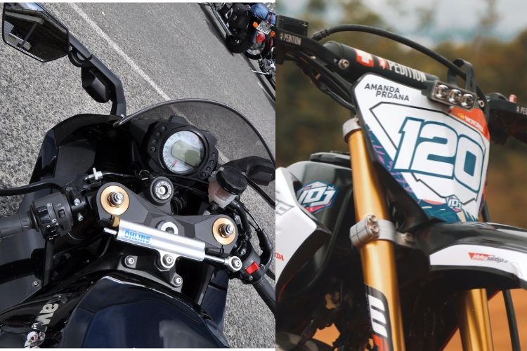 The difference between dirt bike and motorcycle - steering