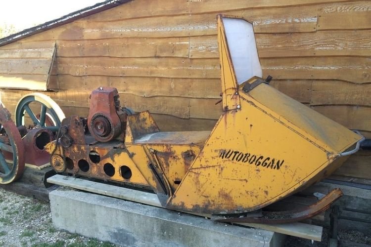 A retired snowmobile