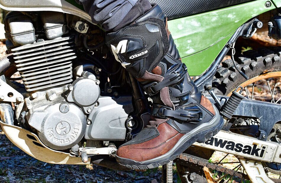 Adventure motorcycle boots