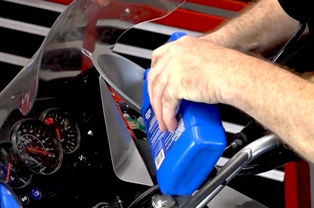 change motorcycle coolant