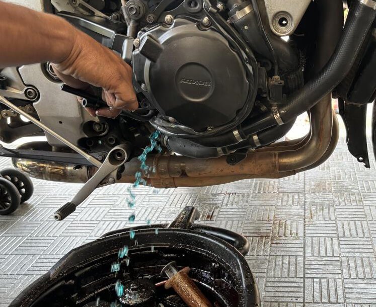  replace motorcycle coolant regularly