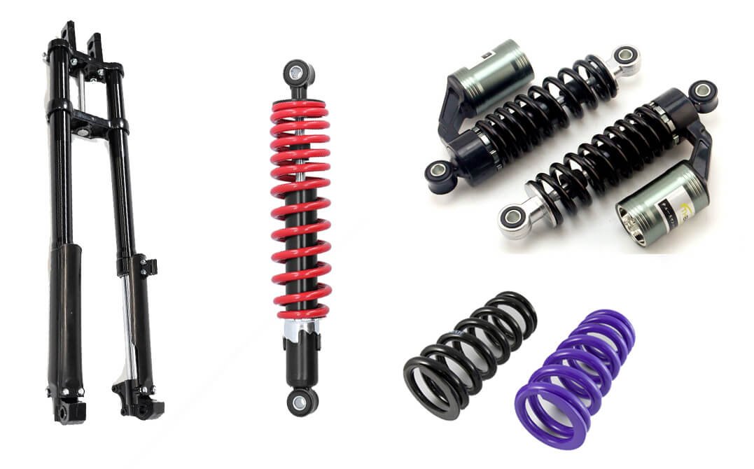 guts of motorcycle suspension