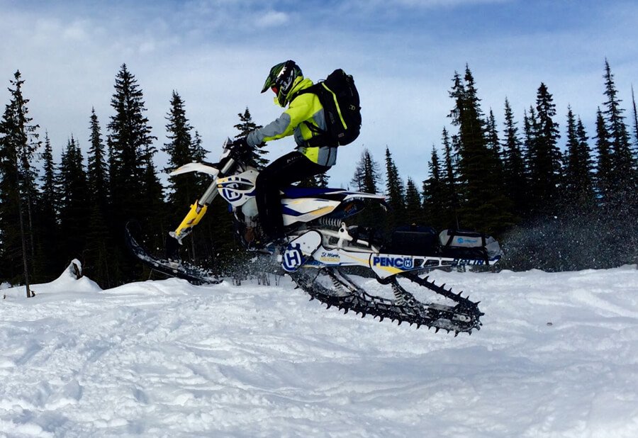 Husqvarna FE 501 ride in snow