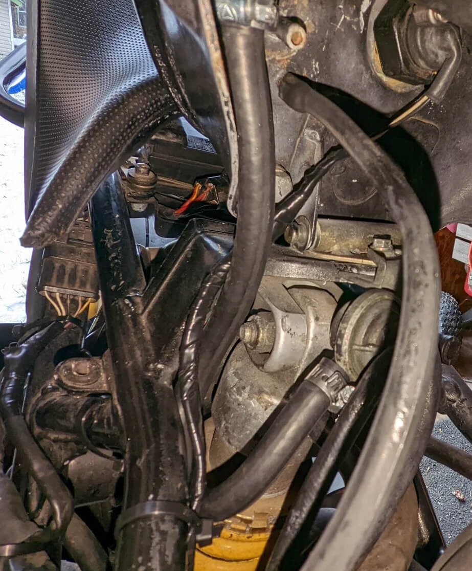 inspect the fuel line when a motorcycle stalls