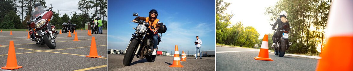 practice riding motorcycle