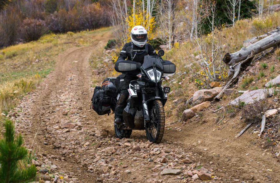 Research public land and parks when choosing off road motorcycle riding trail