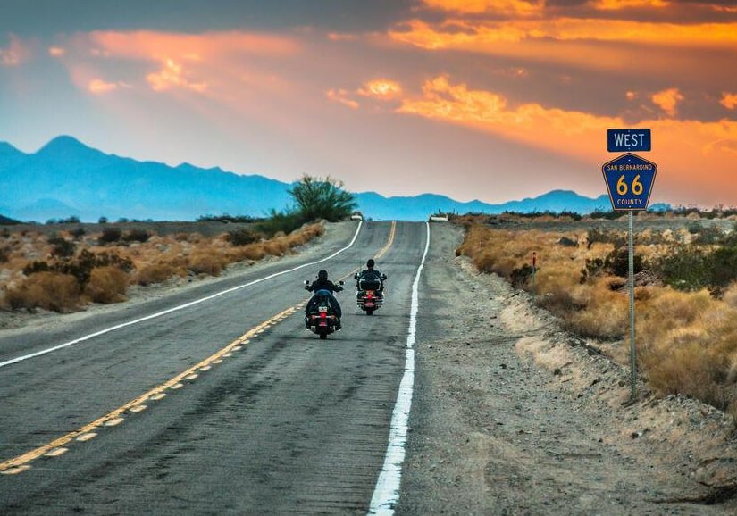 Route 66 motorcycle trail