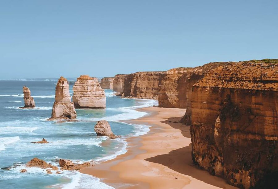 The 12 Apostles - Australia motorcycle ride tour scenery