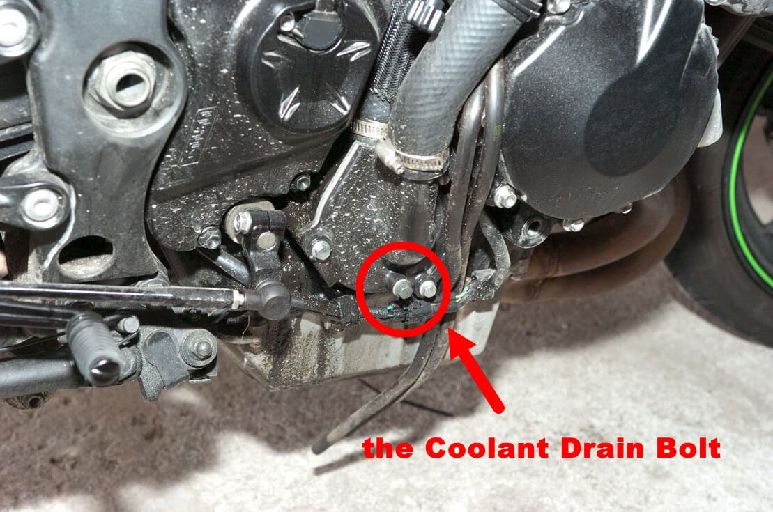 the coolant drain bolt