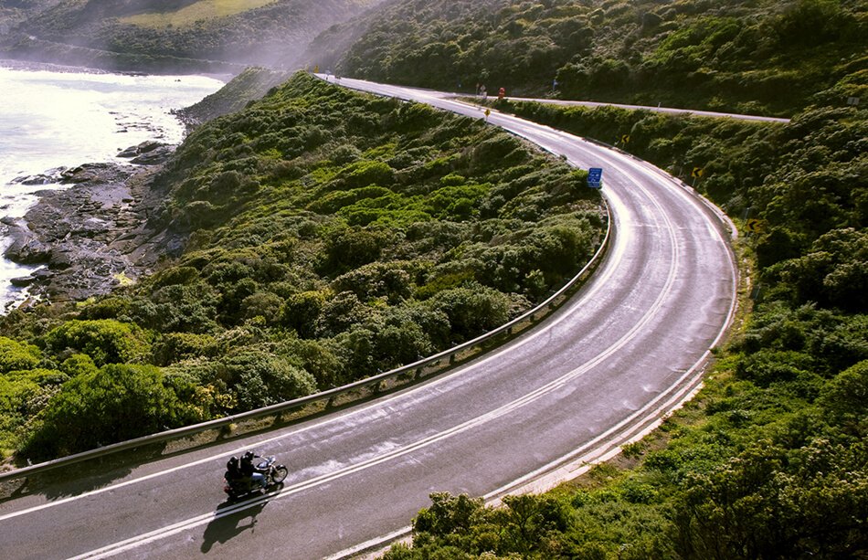 The scenery along the Great Ocean Road