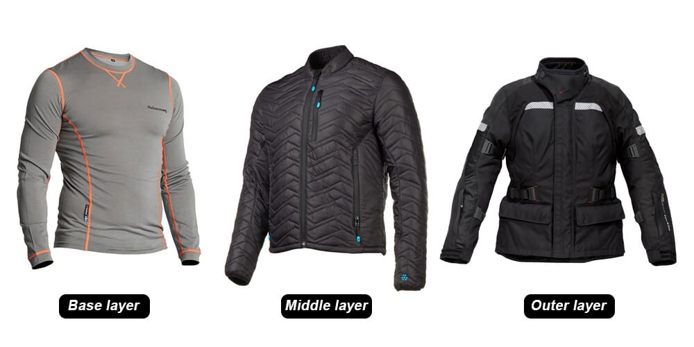 wear essential winter motorcycle riding layers