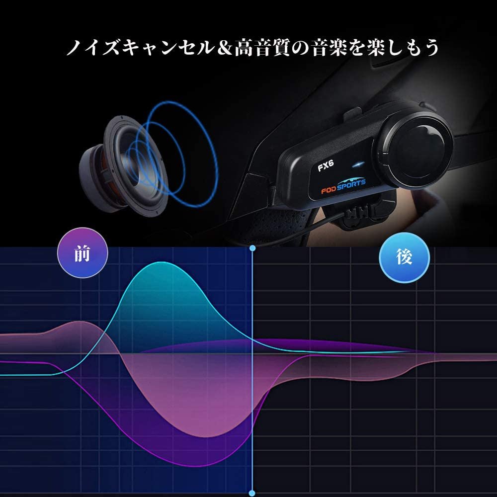 FX6 -最も手頃なオートバイのBluetoothコミュニケータ| Fodsports