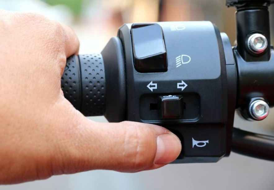 use your motorcycle horn when necessary -riding in heavy traffic