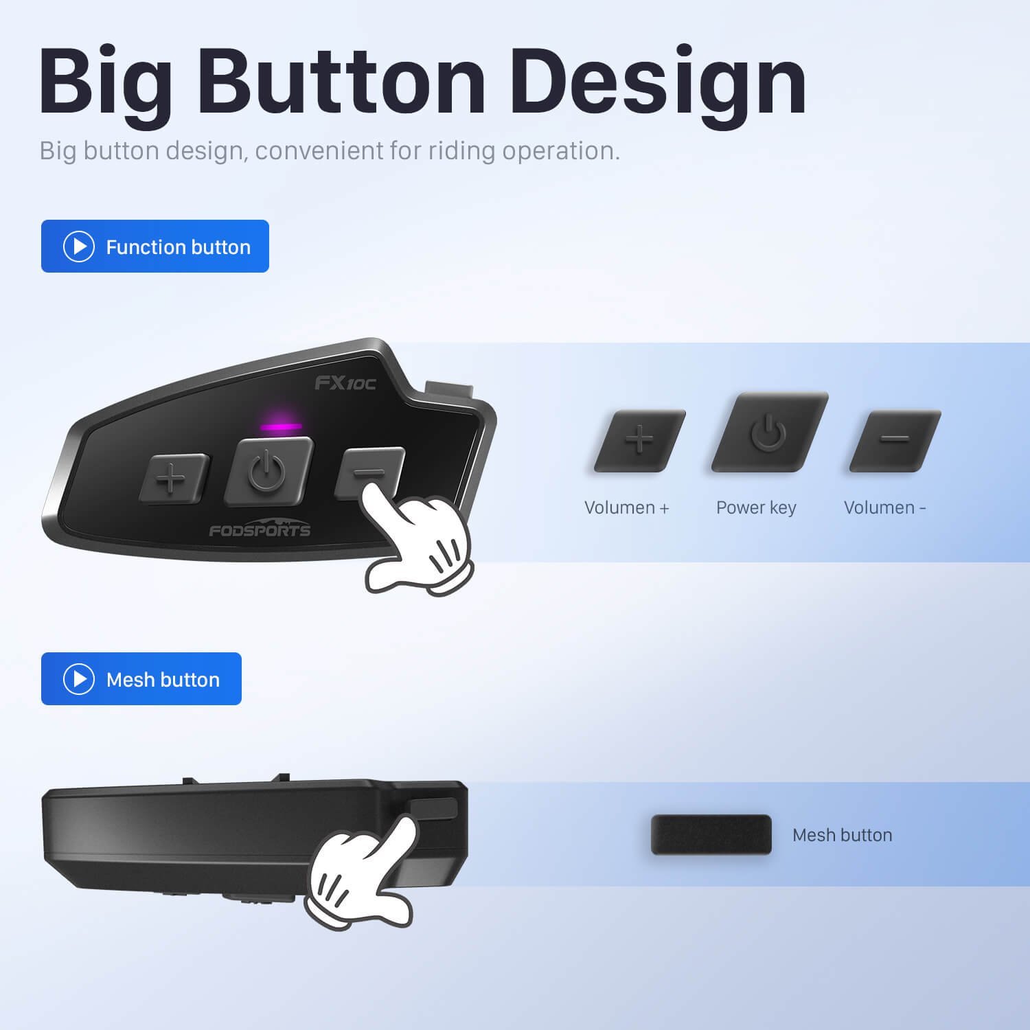 The Fodsports FX10C big button design