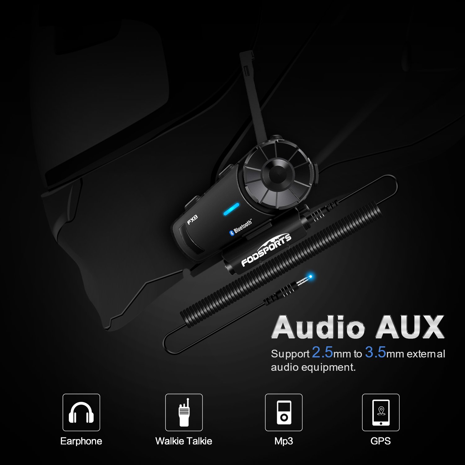 FX8 Intercom Bluetooth Headset - 28% ($30) Off!