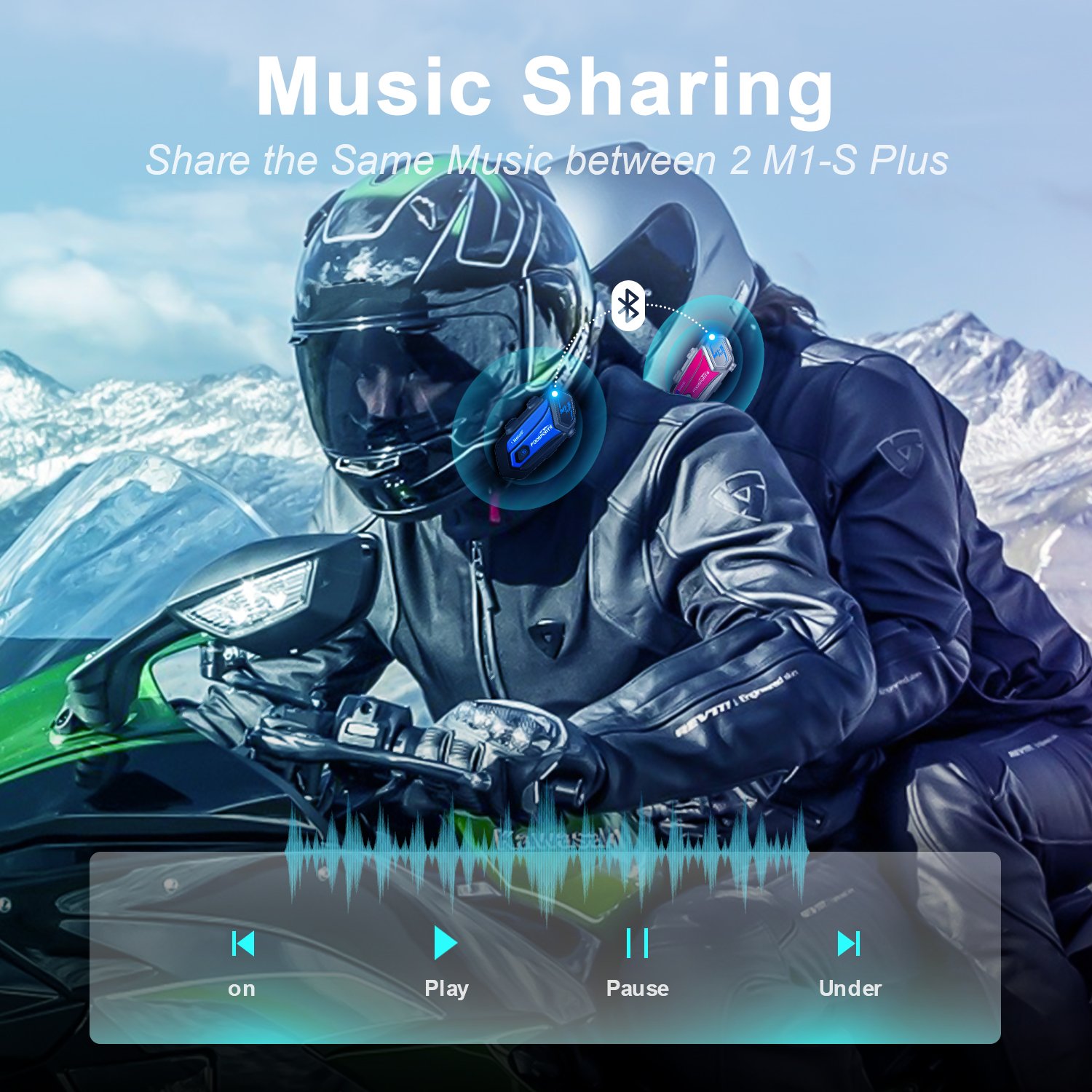 Fodsports M1s Plus Intercomunicador de Casco Moto Auricular Bluetooth 8  Rider BT Interphone 1000M Music Sharing FM Radio Talkie Walkie - AliExpress