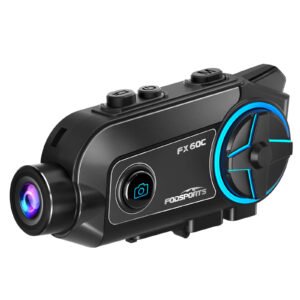 Fodsports FX 60C 4K helmet Bluetooth camera intercom